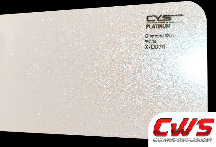Gloss Diamond Metallic Blue White X-D070 car wrap vinyl