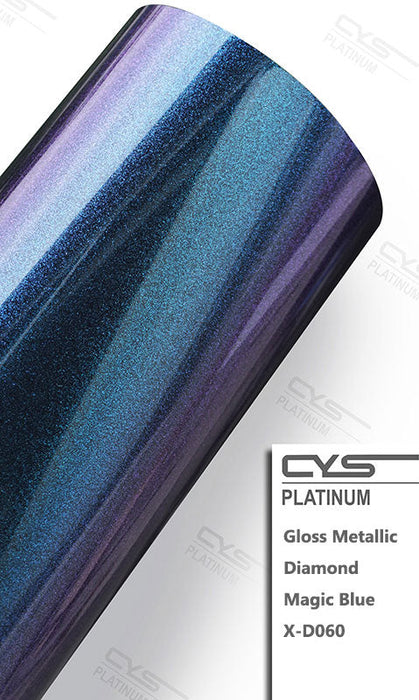 Gloss Diamond Metallic Magic Blue X-D060 car wrap vinyl
