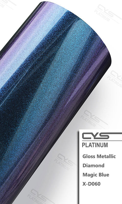 Gloss Diamond Metallic Magic Blue X-D060 car wrap vinyl