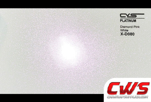 Gloss Diamond Metallic Pink White X-D080 car wrap vinyl