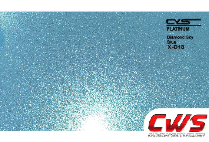 Gloss Diamond Metallic Sky Blue X-D18 car wrap vinyl