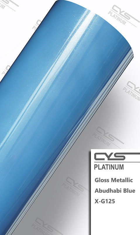 Platinum Gloss Metallic Abudhabi Blue X-G125 Car Wrap Vinyl