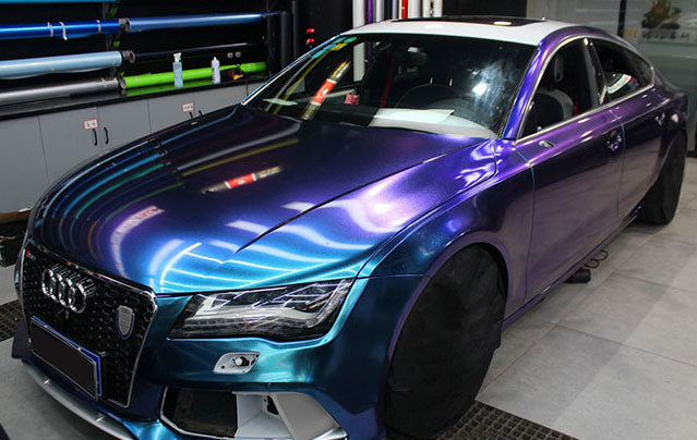 Gloss Diamond Metallic Magic Blue X-D060 car wrap vinyl