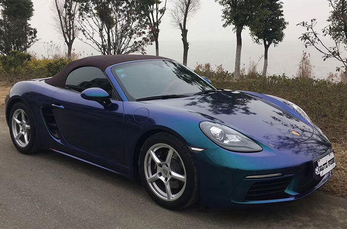 Gloss Diamond Metallic Magic Blue X-D060 car wrap vinyl