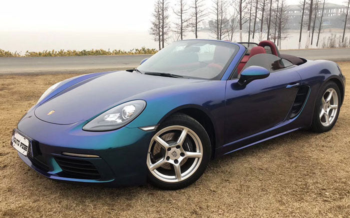 Gloss Diamond Metallic Magic Blue X-D060 car wrap vinyl