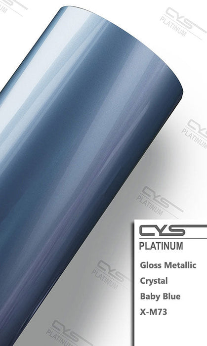 Platinum Gloss Metallic Crystal Baby Blue X-M73 car wrap vinyl color