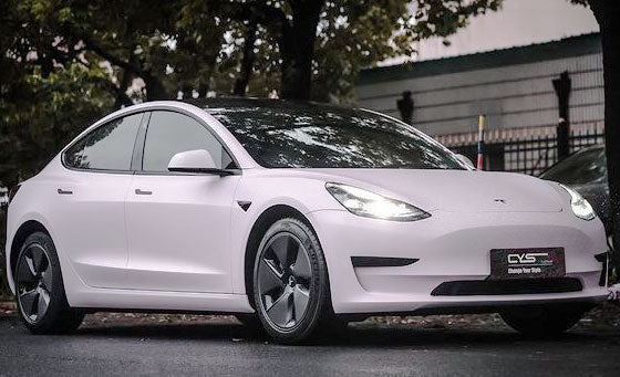 Platinum Matte Rosewater Pink X-SM04 car wrap