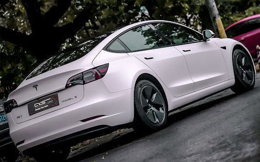 Platinum Matte Rosewater Pink X-SM04 car wrap