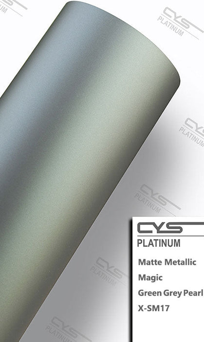 Platinum Matte Metallic: Magic Green Grey Pearl X-SM17 car wrap