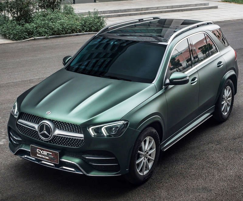 Platinum Matte Jasper Green Pearl X-SM28 car wrap