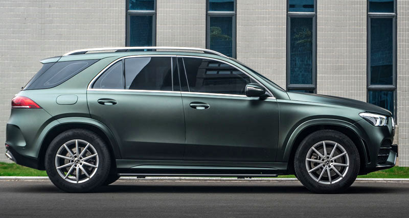 Platinum Matte Jasper Green Pearl X-SM28 car wrap