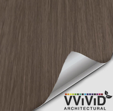 Architectural Vintage Dark Grey Wood Contact Film