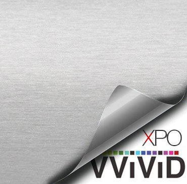 Brushed Aluminum Silver Vvivid Vehicle Vinyl Film