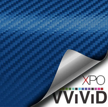 Navy Blue Carbon Fiber Car Wrap Vinyl Film