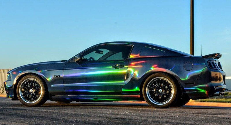 Black Holographic Chrome Vinyl Wrap from CWS