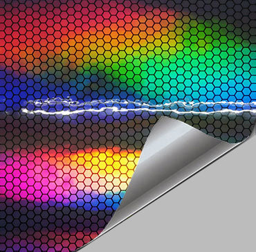 HoloHex Chrome Black Car Wrap Vinyl Film