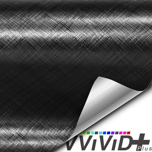 Vvivid+ Black Stealth Plaid car wrap vinyl
