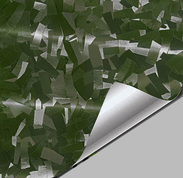 Forged Carbon Fiber Army Green Wrap