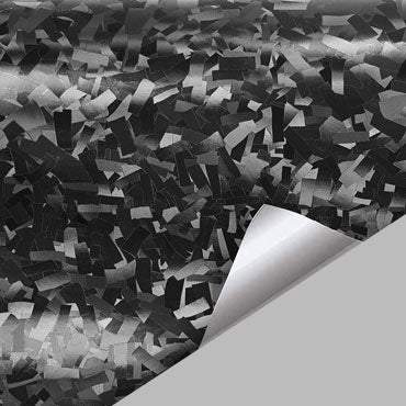 Forged Carbon Fiber Black Wrap