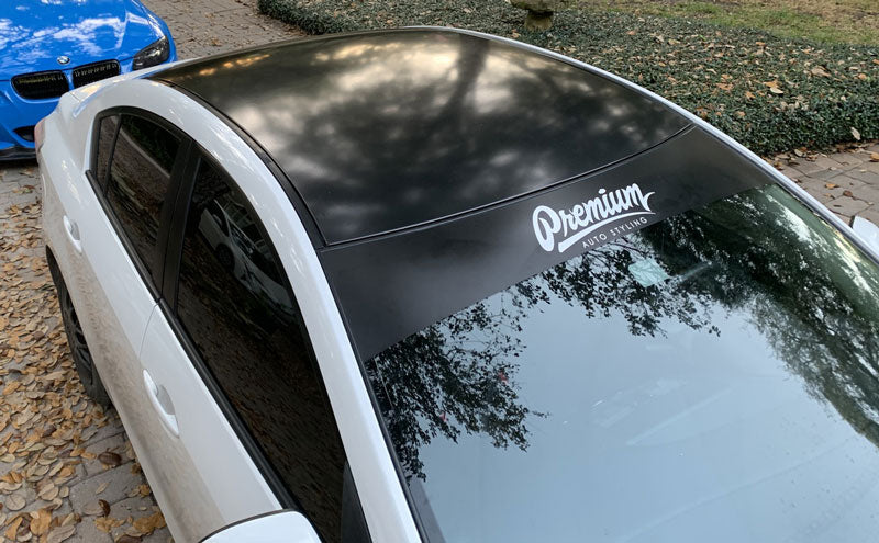 Premium Plus Matte Gloss Black Pearl car wrap vinyl film