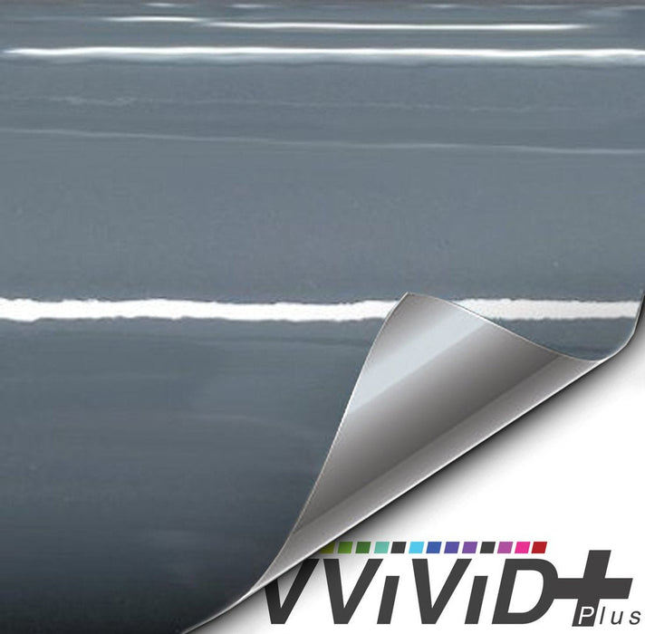 Premium Plus Gloss Slate Gray car wrap vinyl film