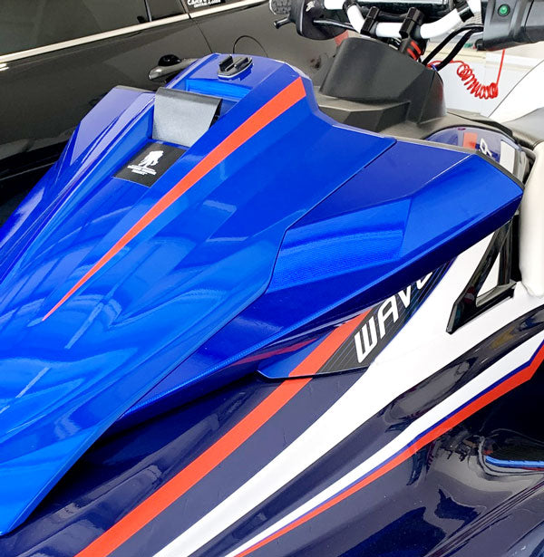 VVIVID+ Holographic Gloss Weave Blue vinyl wrap