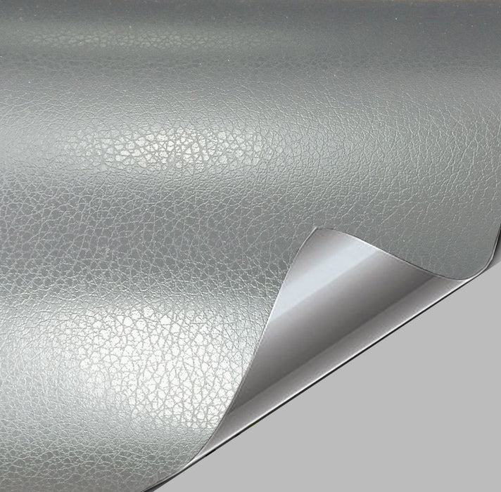 Silver Leather Vehicle Vinyl Film
