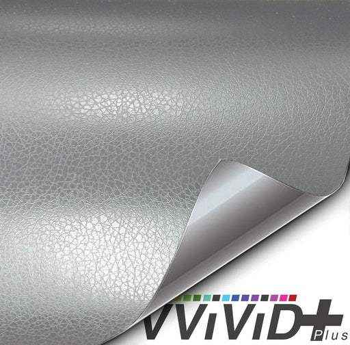 Silver Leather Vehicle Vinyl Film