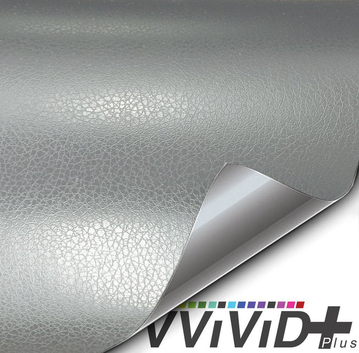 Silver Leather Vehicle Vinyl Film