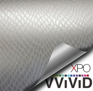 Silver Snake Skin Vehicle Vinyl Film