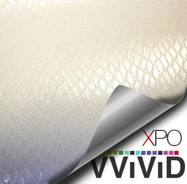 White Snake Skin Vehicle Vinyl Film