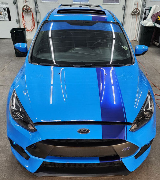 Ultra-Gloss Pearl Neptune Blue car wrap
