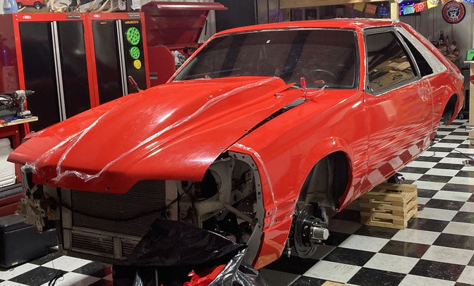 ultra gloss racing red car wrap