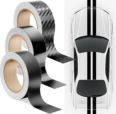 Vvivid Black Tape Rolls vinyl wraps for stripes and chrome delete