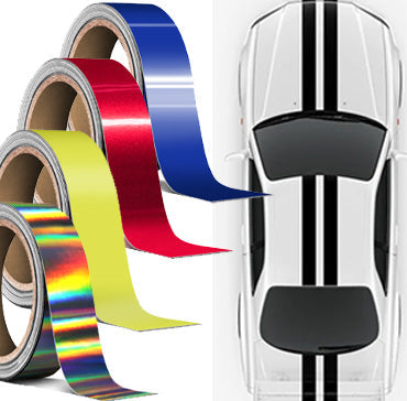 Vvivid Tape Roll Colored vinyl wrap for stripes and chrome delete