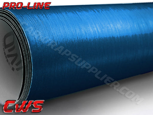 Brushed Aluminum Metallic Blue Vvivid Vehicle Vinyl Film