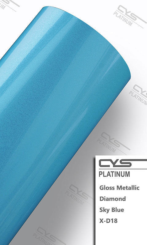 Gloss Diamond Metallic Sky Blue X-D18 car wrap vinyl