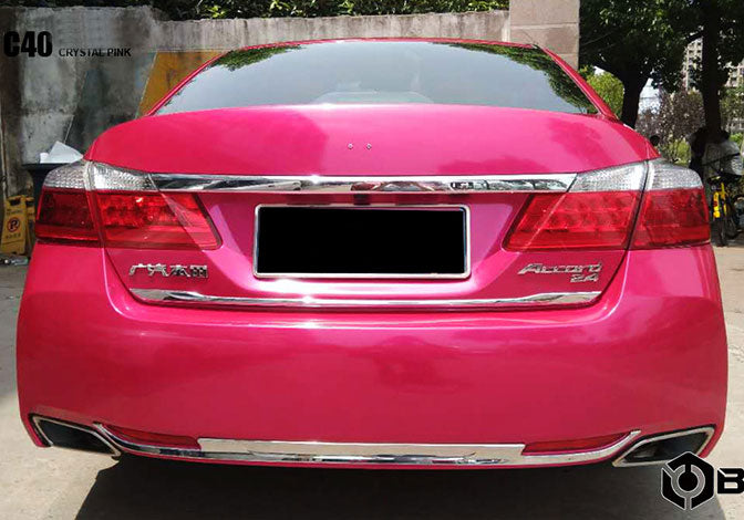 Gloss Crystal Metallic Pink X-C40 Car Wrap Vinyl
