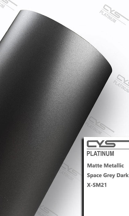 Platinum Matte Metallic Space Grey X-SM27 car wrap
