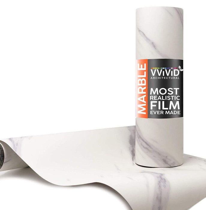 Architectural Slanted Carrara Matte White Contact Film