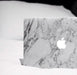 White with gray vein marble vinyl wrap