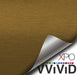 Brushed Aluminum Gold Vvivid Vehicle Vinyl Film