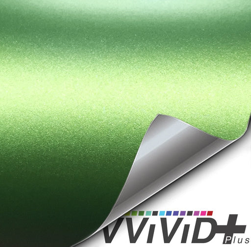 Premium Plus Matte Metallic Green Ghost car wrap vinyl film