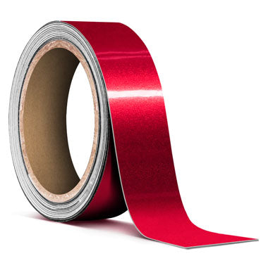 Vvivid Tape Roll Gloss Metallic Red vinyl wrap for stripes and chrome delete