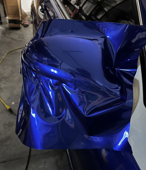 Ultra-Gloss Pearl Neptune Blue car wrap